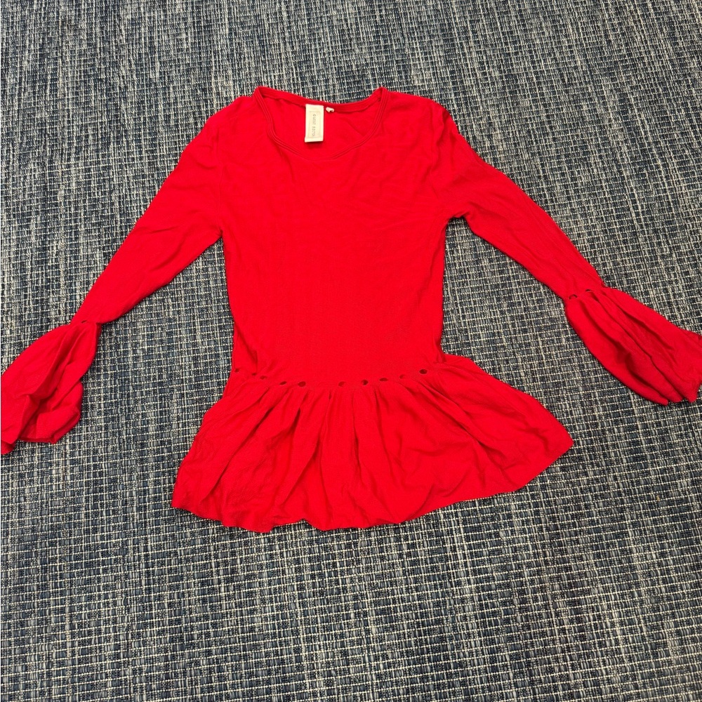 Red long sleeve shirt